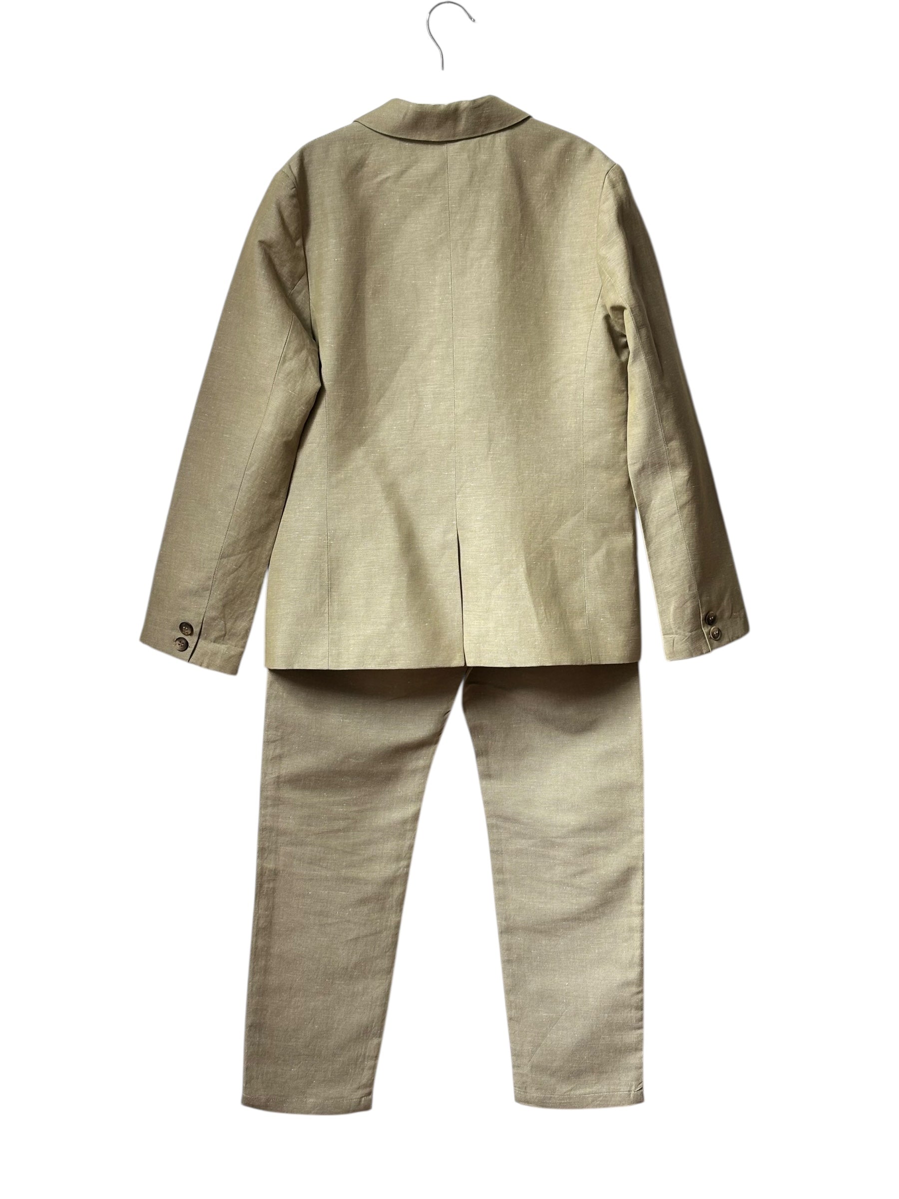 Costume Bonpoint Kaki clair 10/12 ans