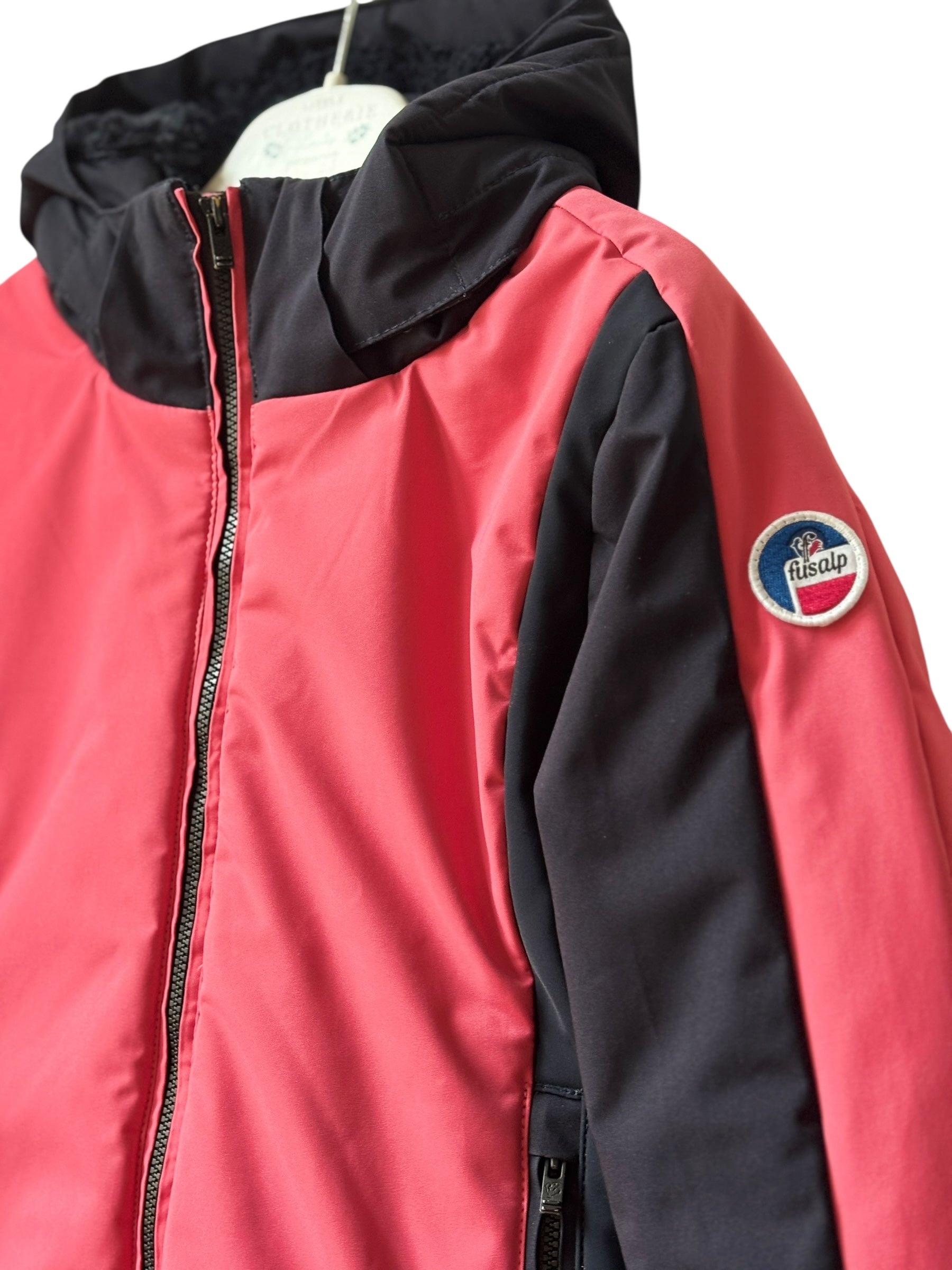 Veste ski rose/marine Fusalp 8 ans