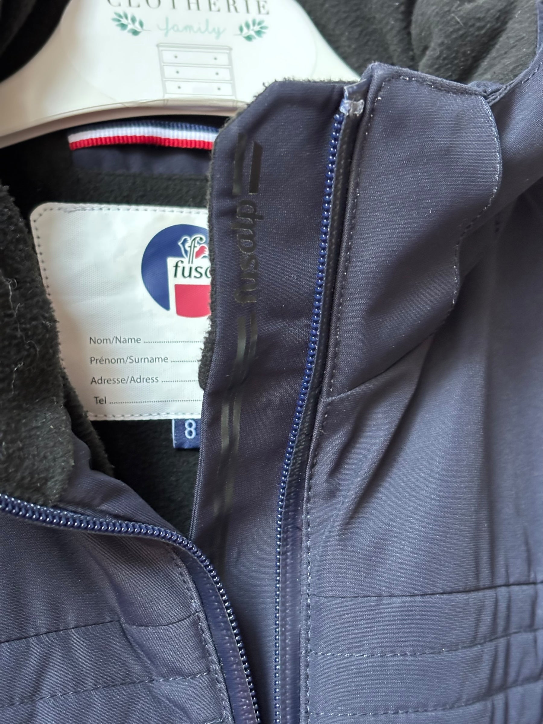 Ensemble ski Fusalp marine 8 ans