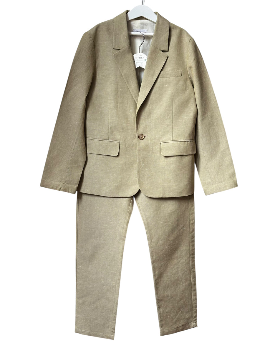 Costume Bonpoint Kaki clair 10/12 ans