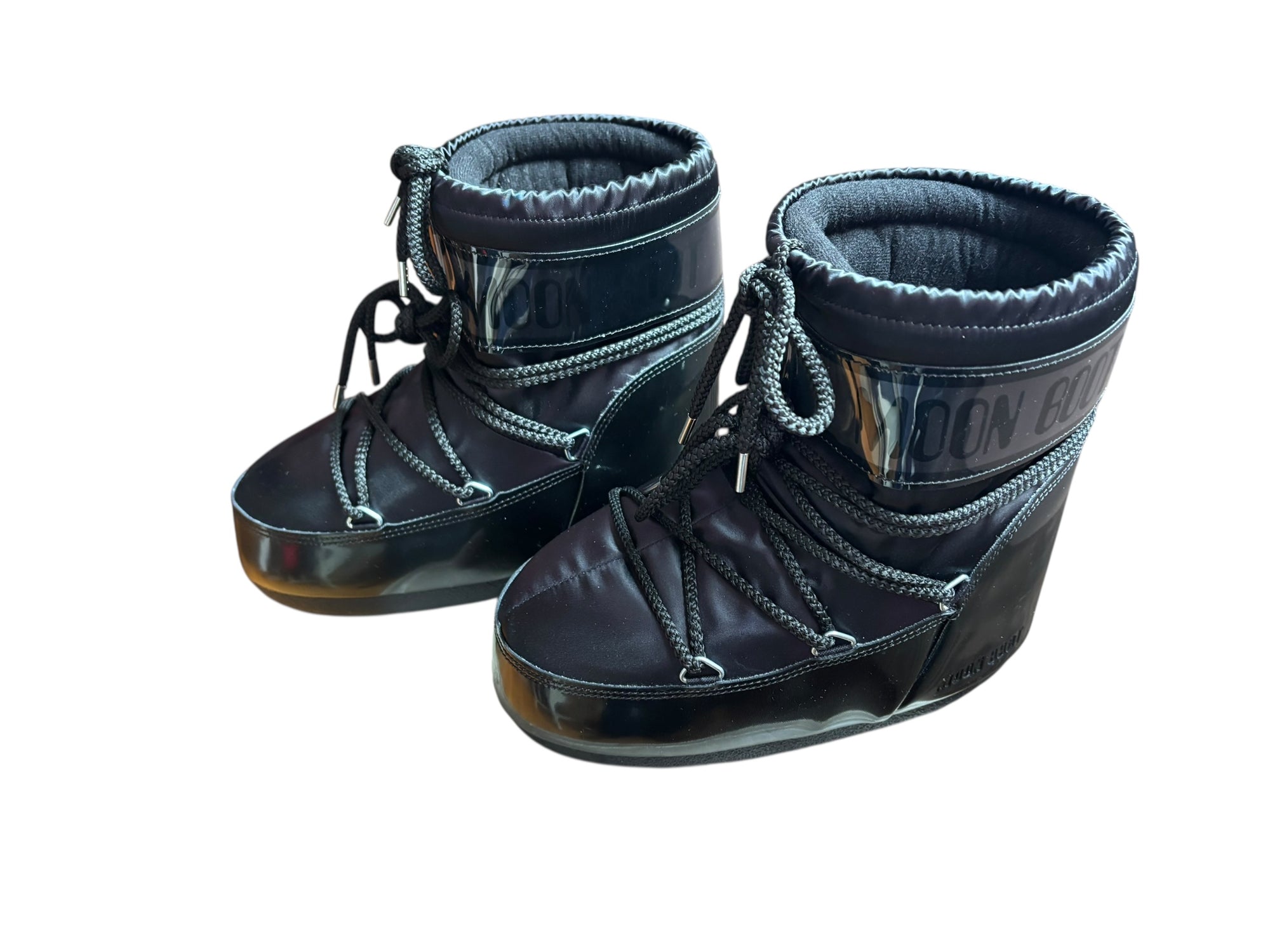 Moonboots basses NOIRES icon glance  satin 36-38