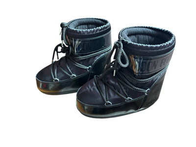 Moonboots basses NOIRES icon glance  satin 36-38