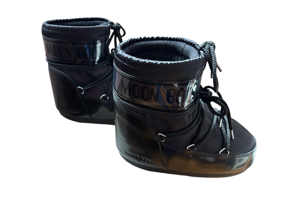 Moonboots basses NOIRES icon glance  satin 36-38