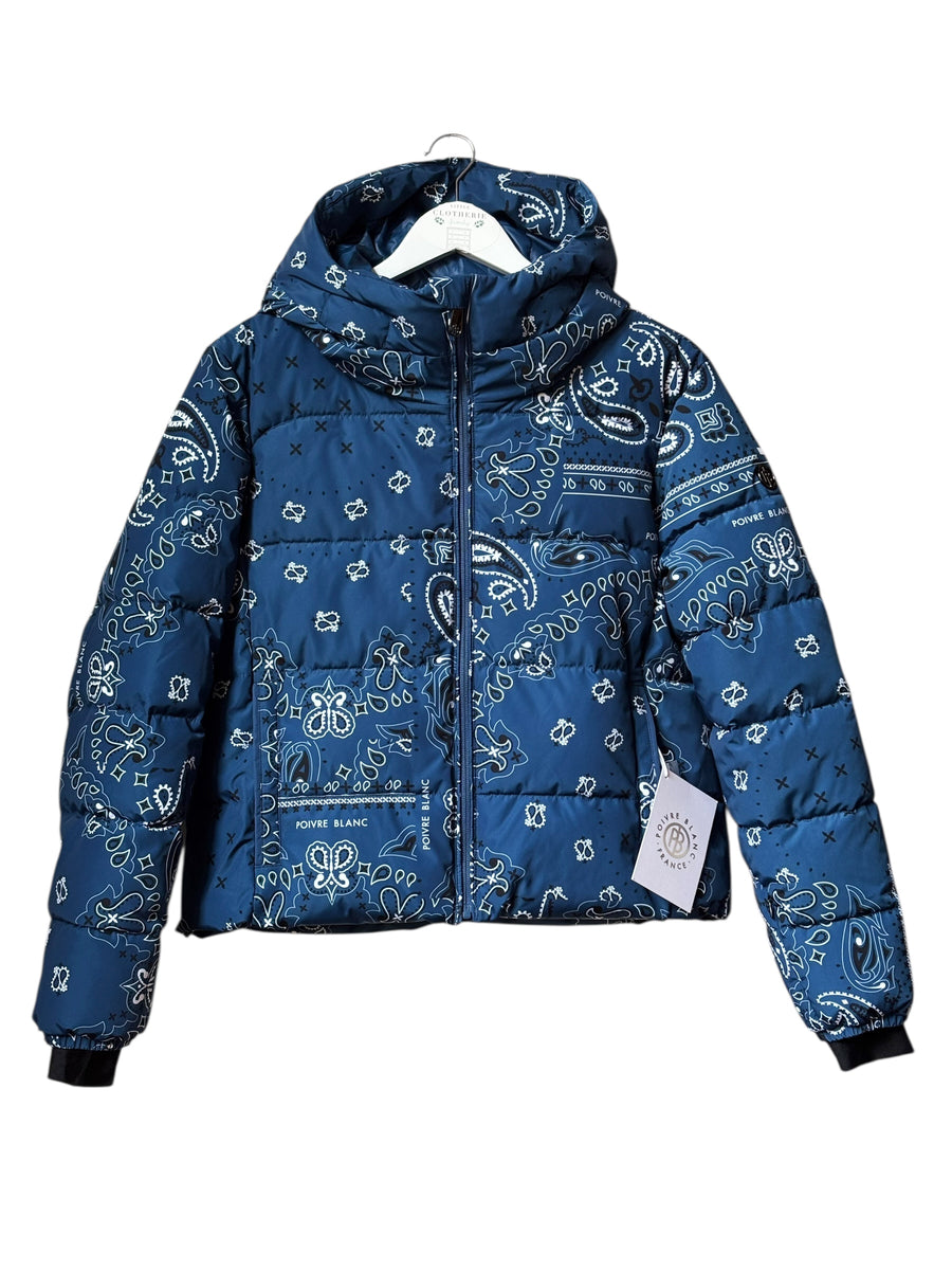Doudoune de ski Femme POIVRE BLANC bleue "Paisley" taille S convenant au M et L