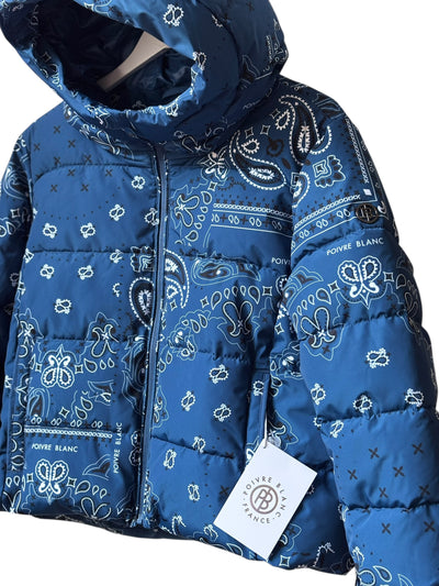 Doudoune de ski Femme POIVRE BLANC bleue "Paisley" taille S convenant au M et L