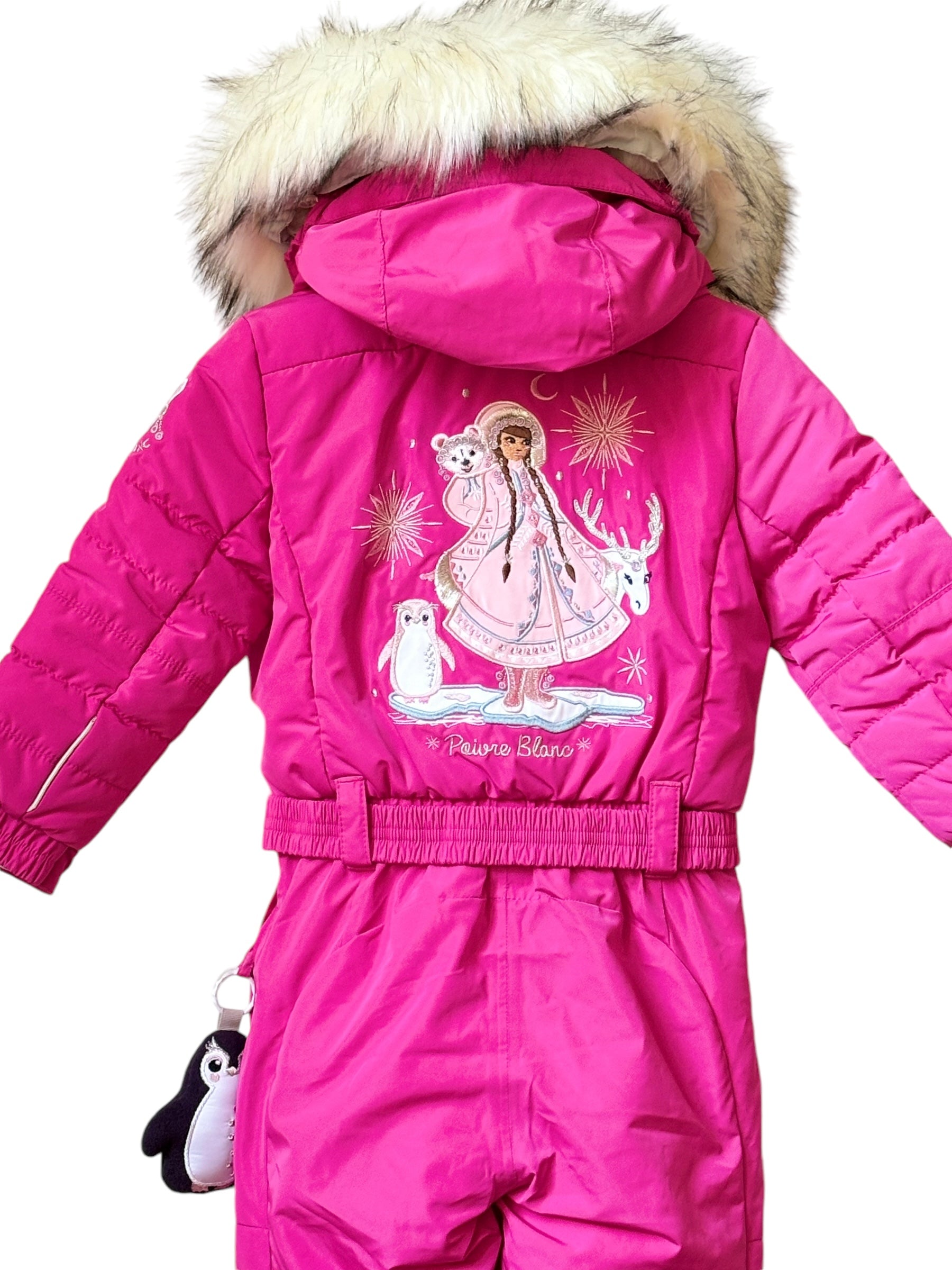 Combinaison rose ski Poivre Blanc 18 mois