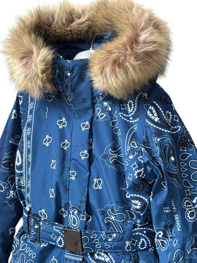Ensemble ski fille Poivre Blanc bleu motif Bandana 8 ans