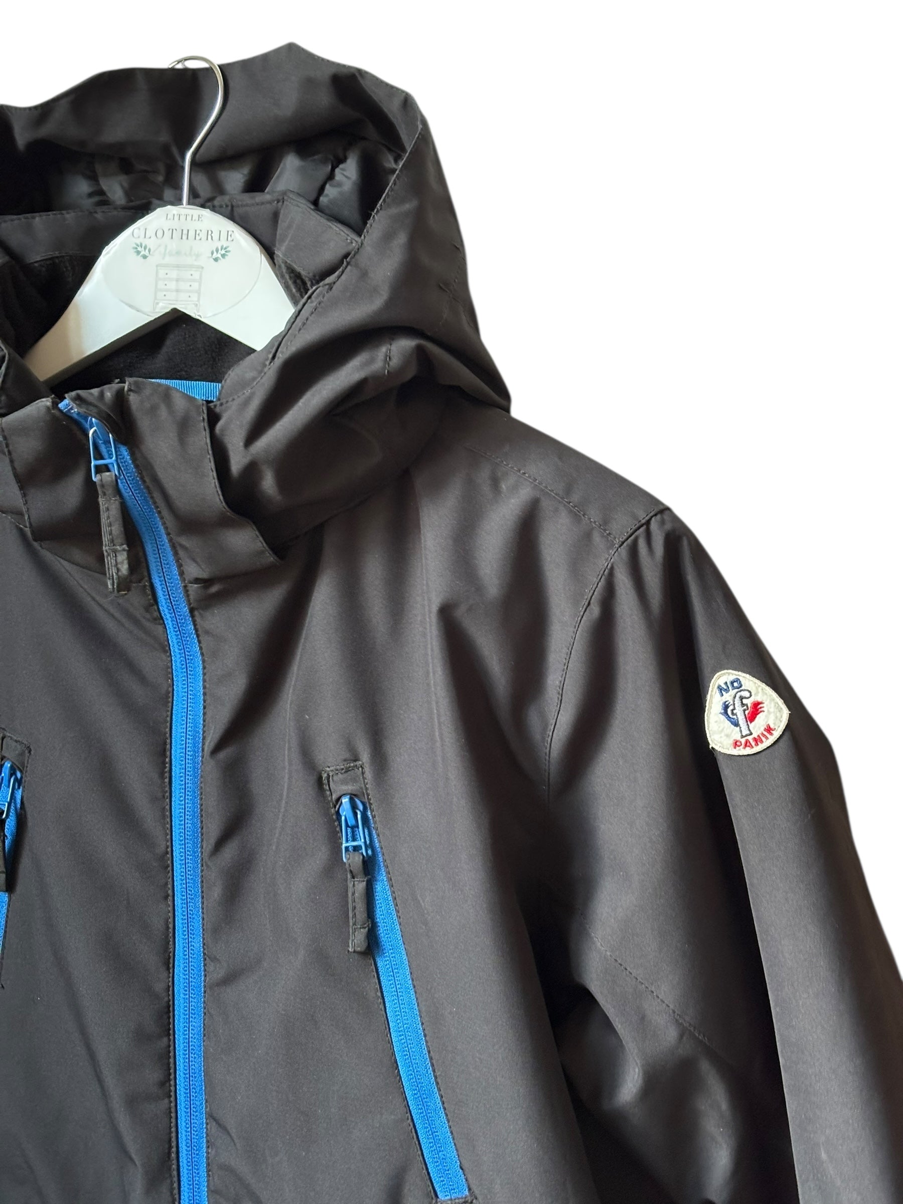 Veste ski  noire Fusalp No Panik 16 ans