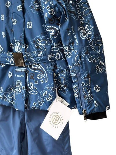 Ensemble ski fille Poivre Blanc bleu motif Bandana 8 ans