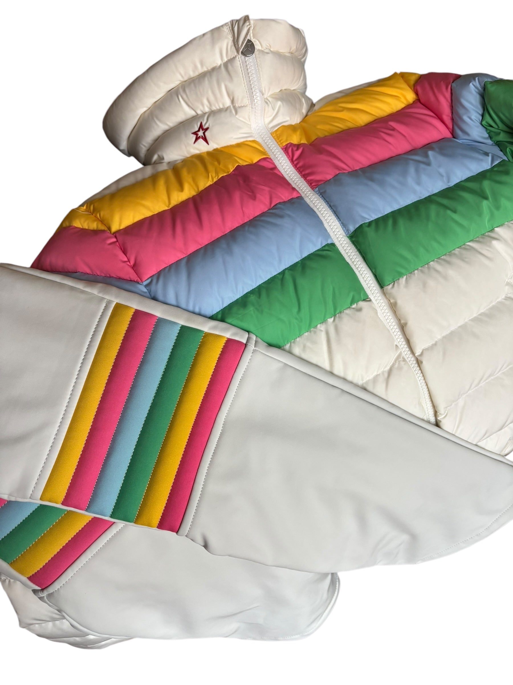 Ensemble ski Femme PERFECT MOMENT blanc/rainbow taille M (36/38)