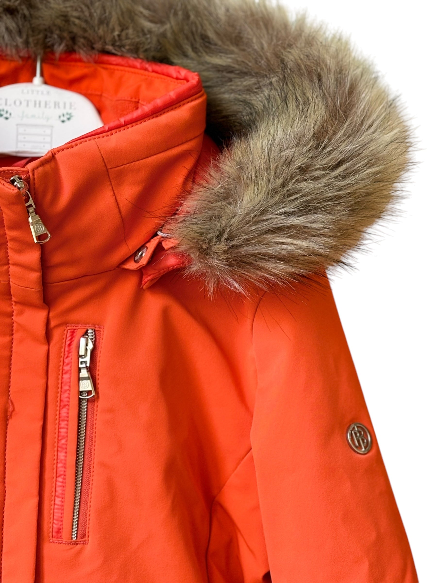 Veste ski orange Poivre Blanc 12 ans
