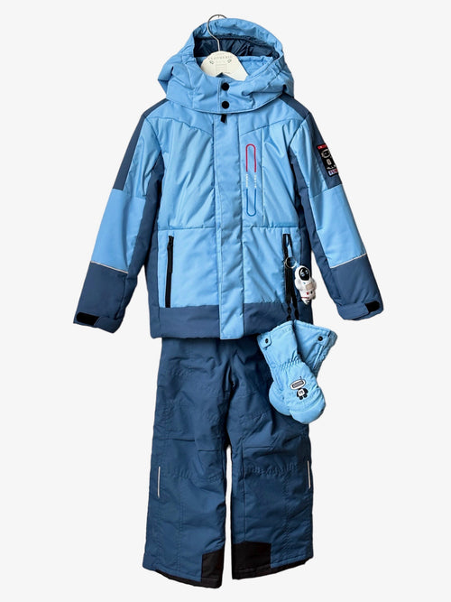 Ensemble ski ciel COSMONAUTE Poivre Blanc Bleu  6/7 ans