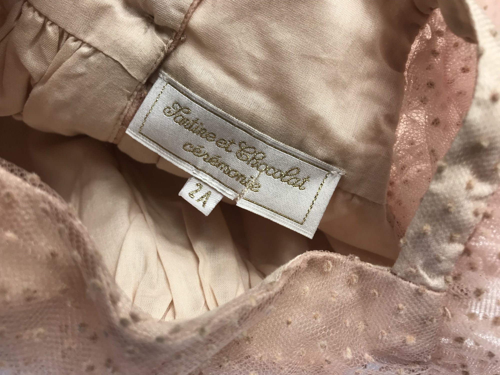 Robe Tartine et Chocolat Cérémonie 2 ans