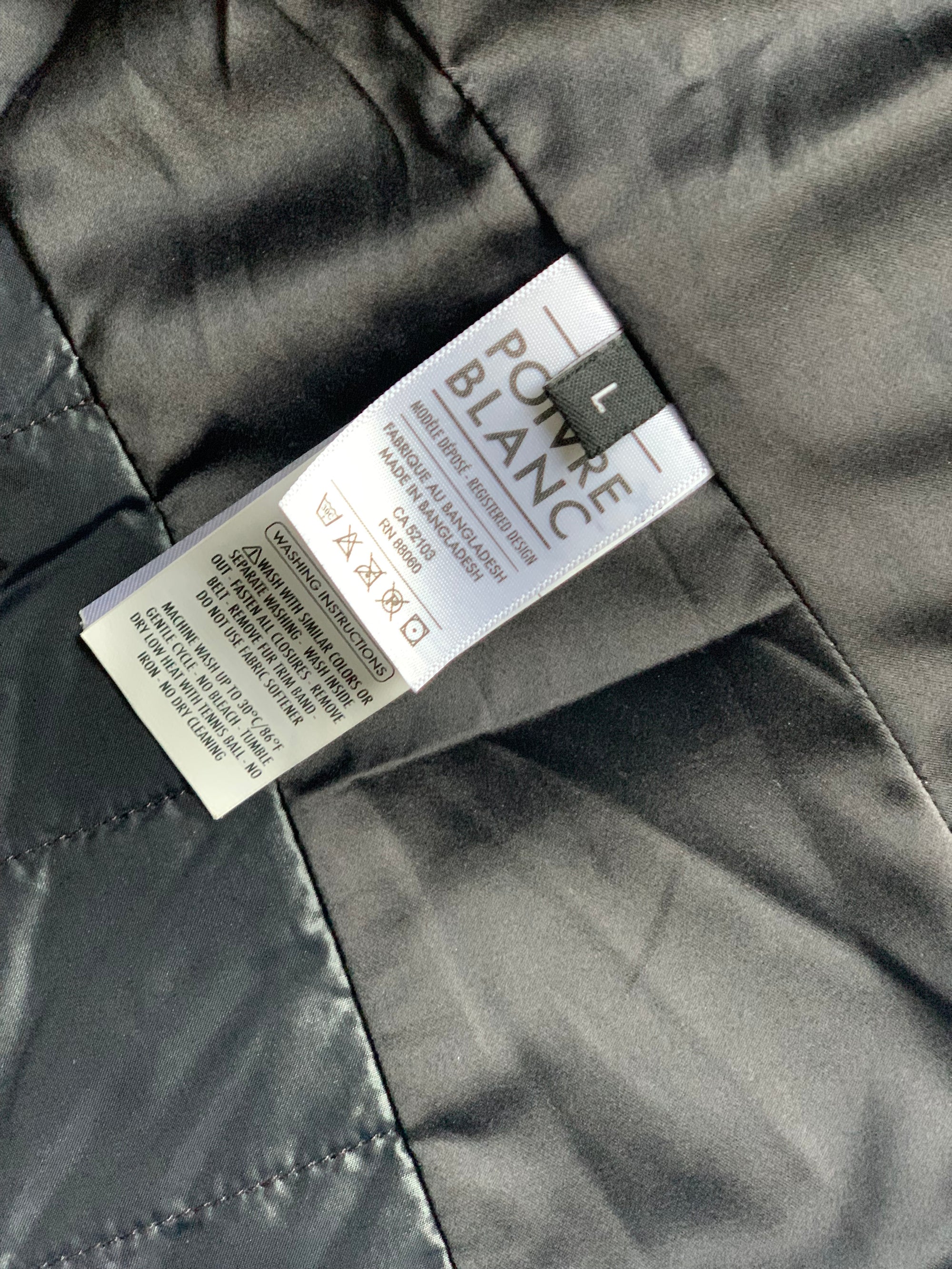 Veste ski noire Poivre blanc taille L (40/42)