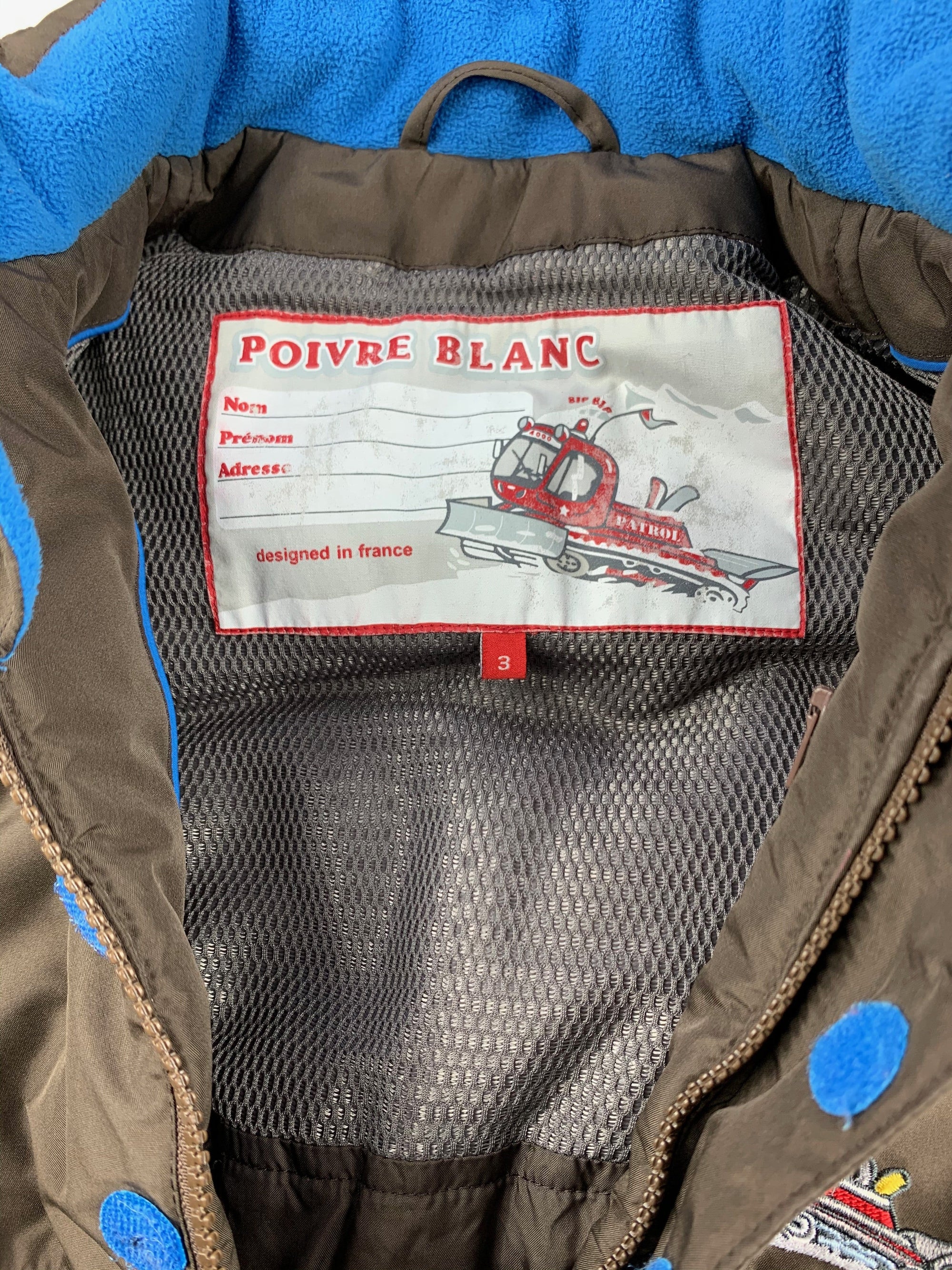 Combinaison ski Poivre Blanc 3 ans