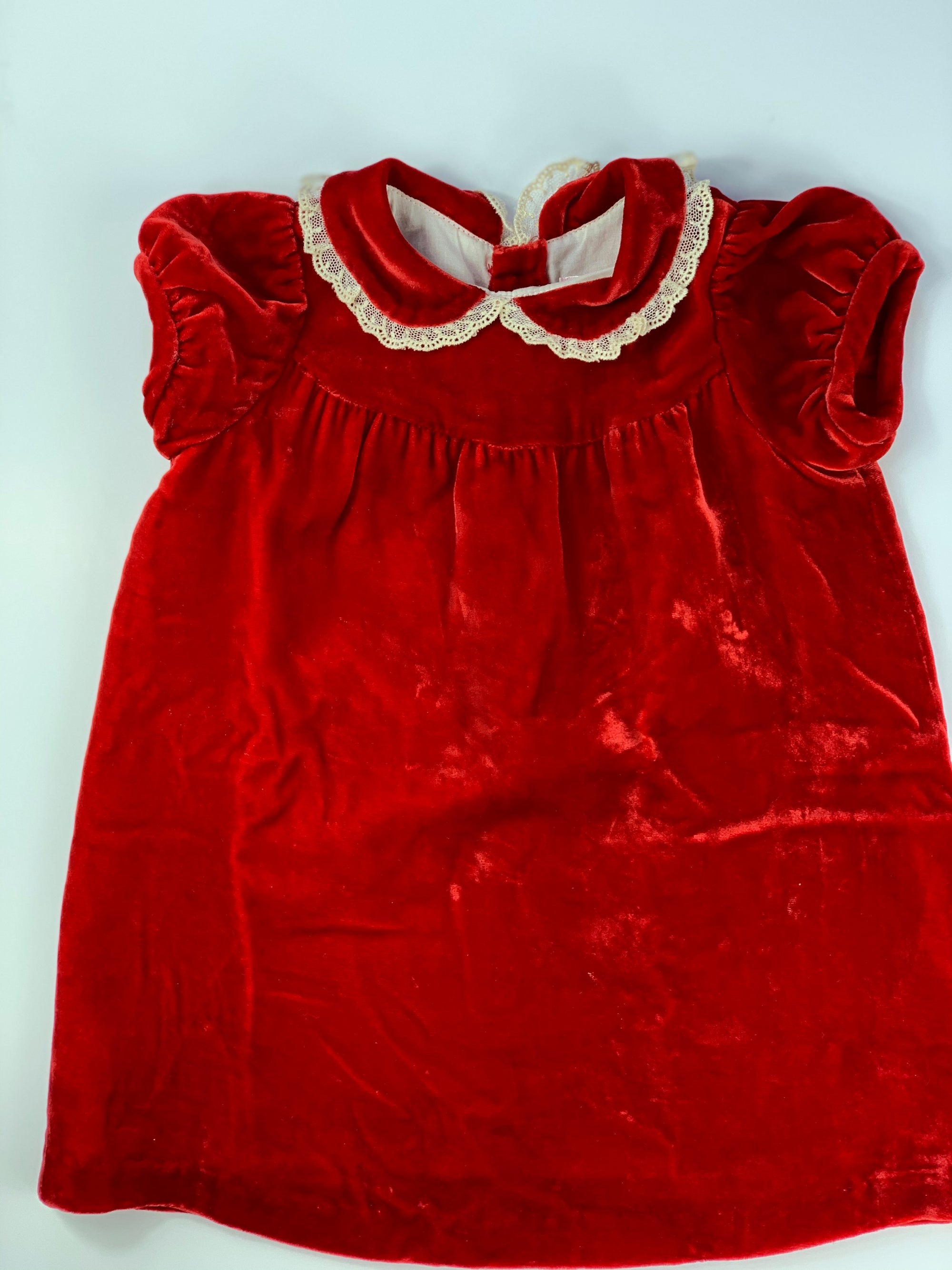 Robe Bonpoint velours rouge 18 mois