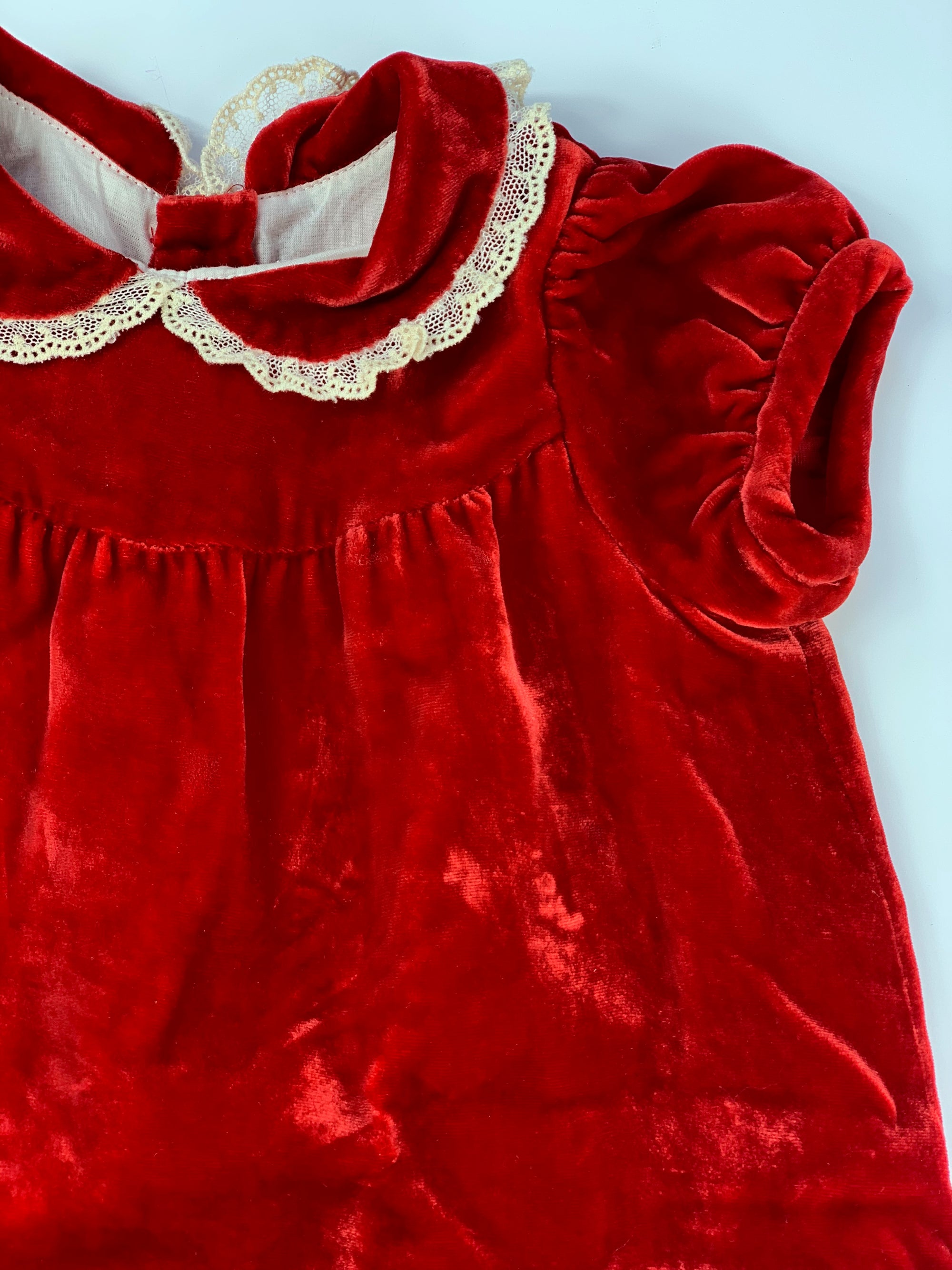 Robe Bonpoint velours rouge 18 mois