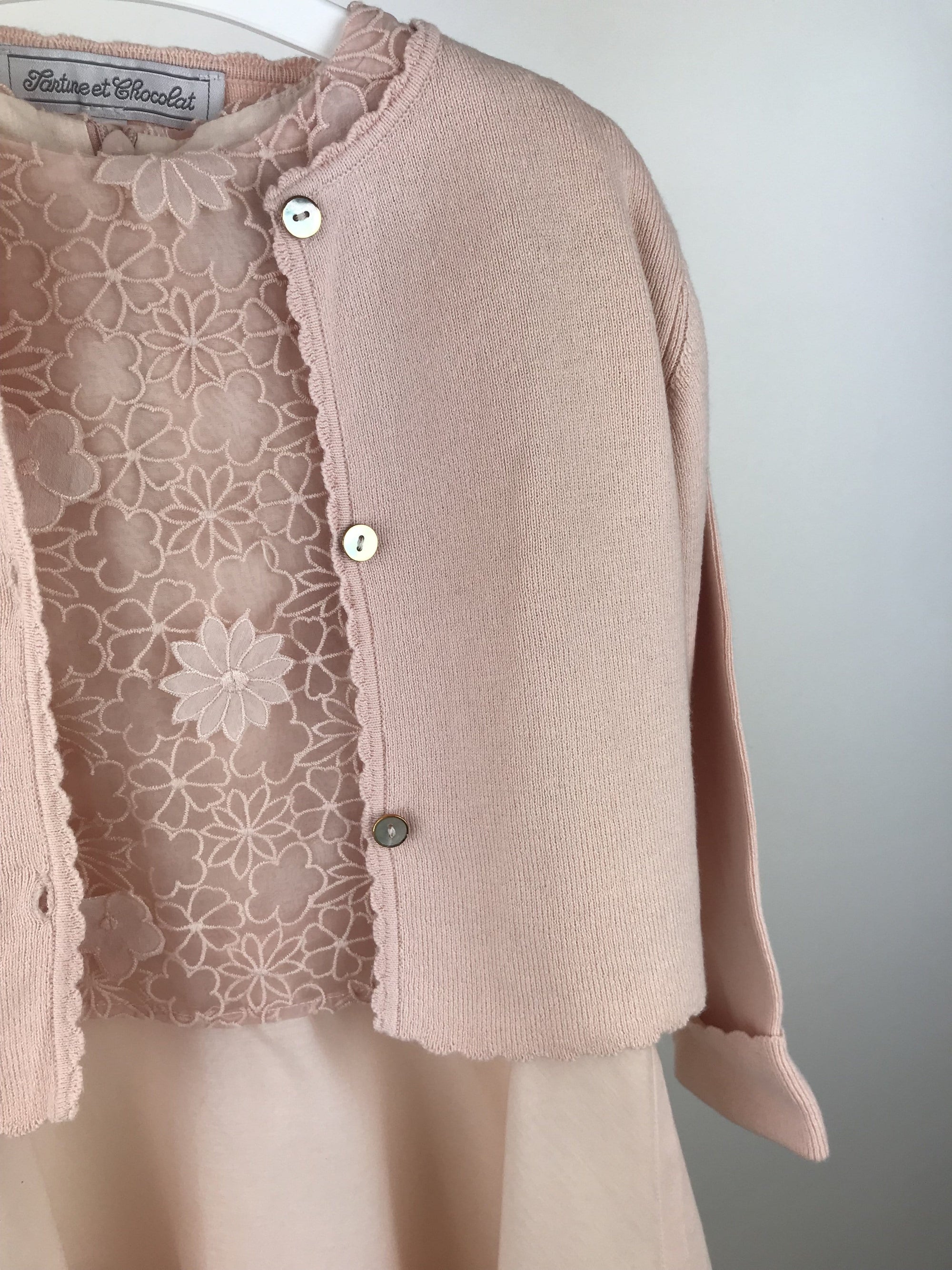 Robe Tartine et Chocolat Cérémonie et son cardigan 6 ans