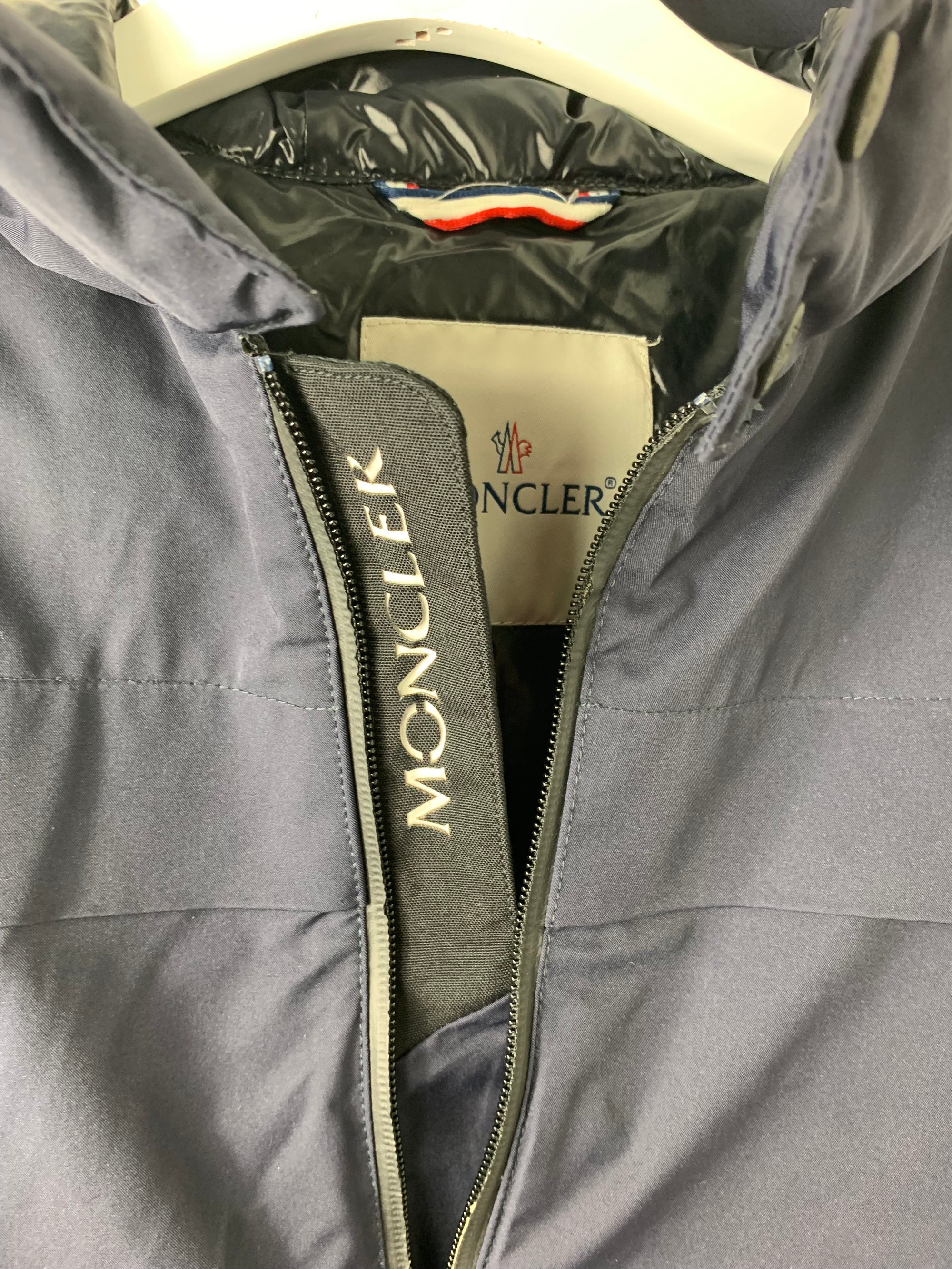 Veste ski Moncler bleu marine 8 ans