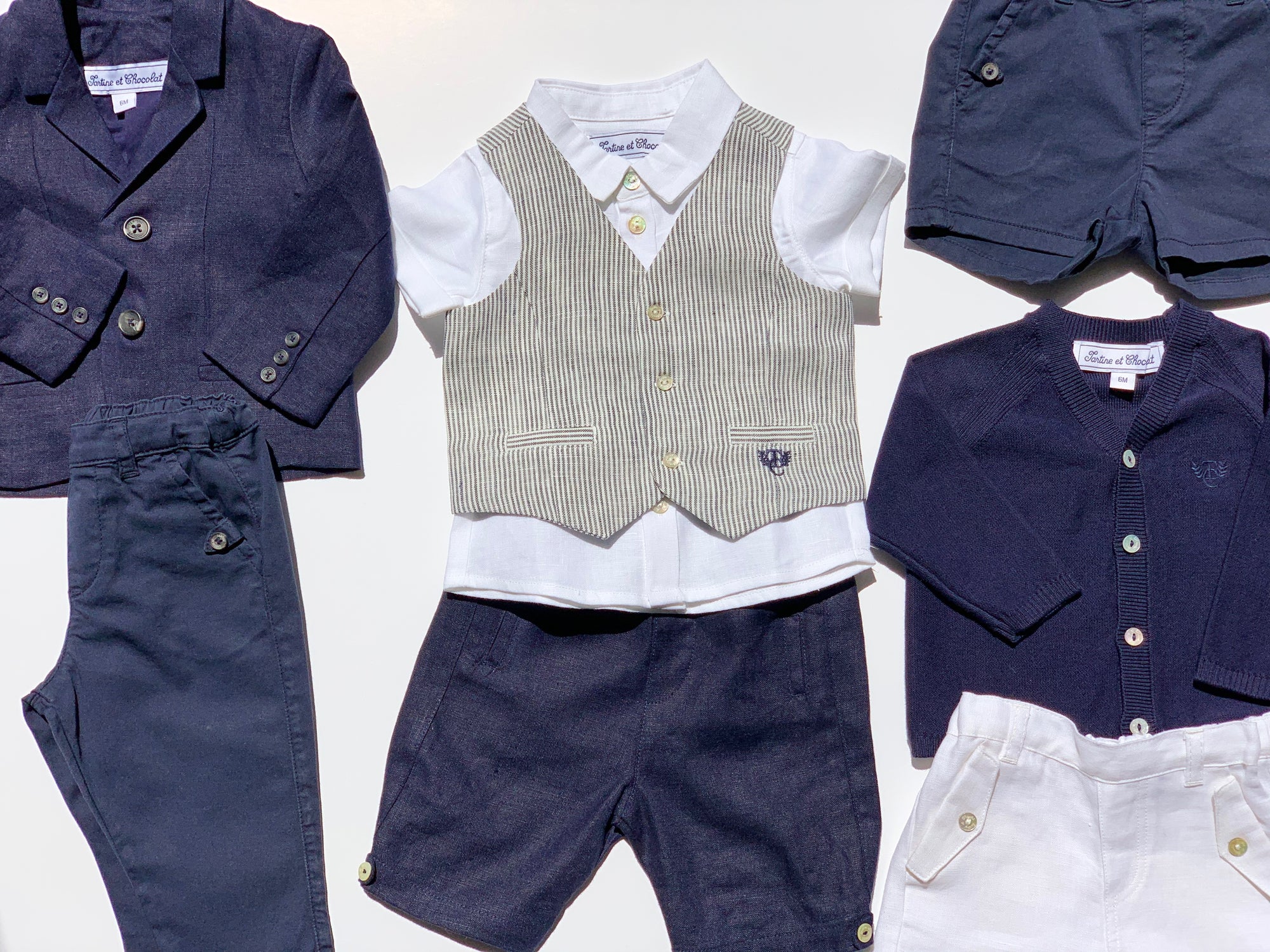 Ensemble garçon Cérémonie Tartine et Chocolat 6 mois