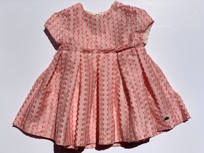 Robe Tartine et Chocolat rose nude jacquard 9 mois