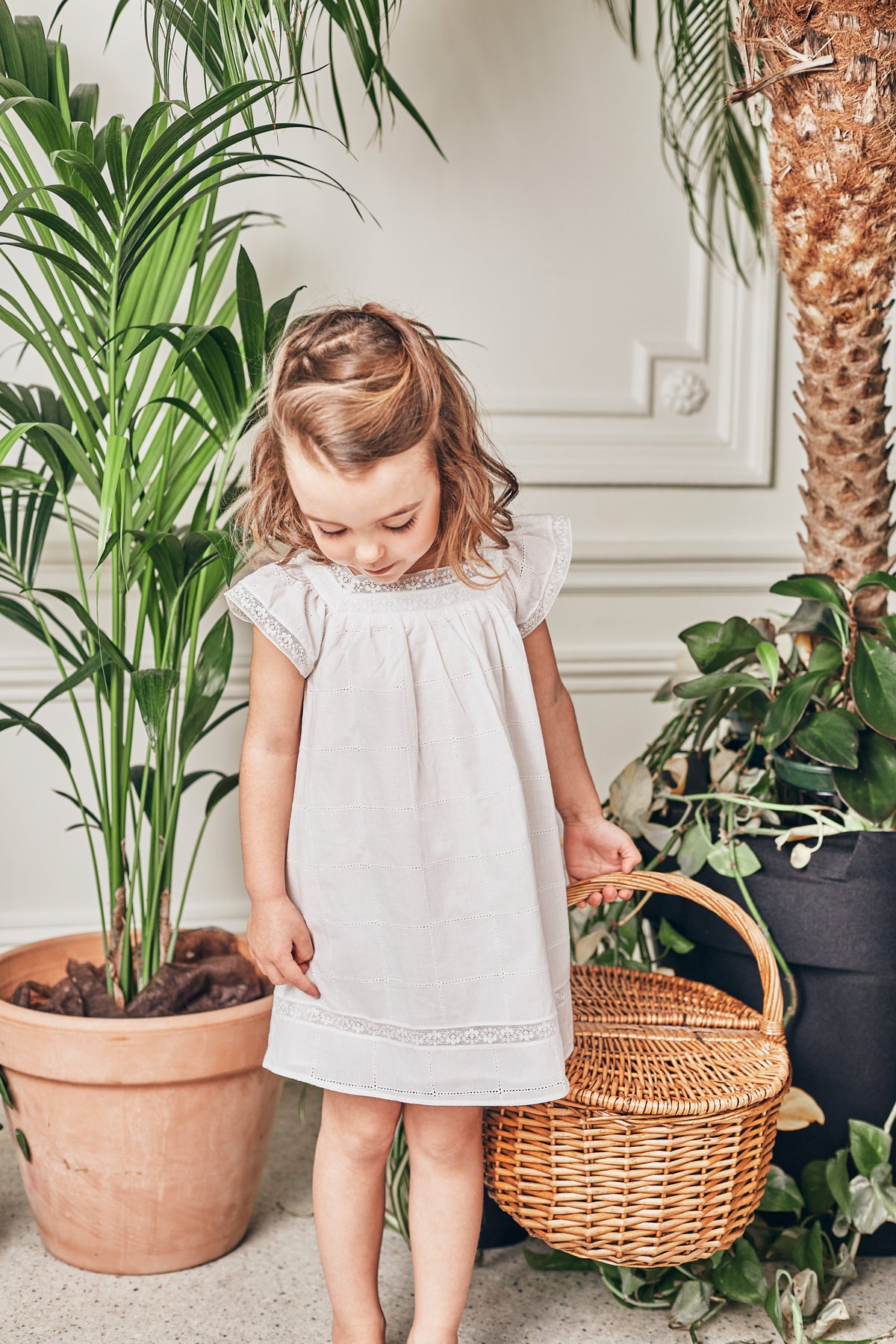 Robe Tartine et Chocolat fluide craie 9 mois Little.Clotherie.Family