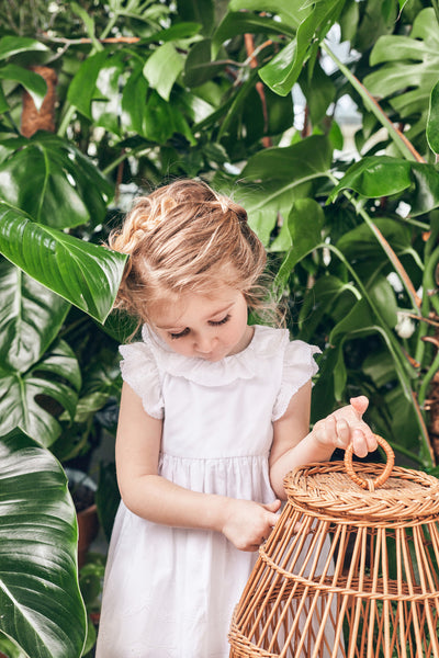 Robe Tartine et Chocolat blanche voile brodé 3 mois