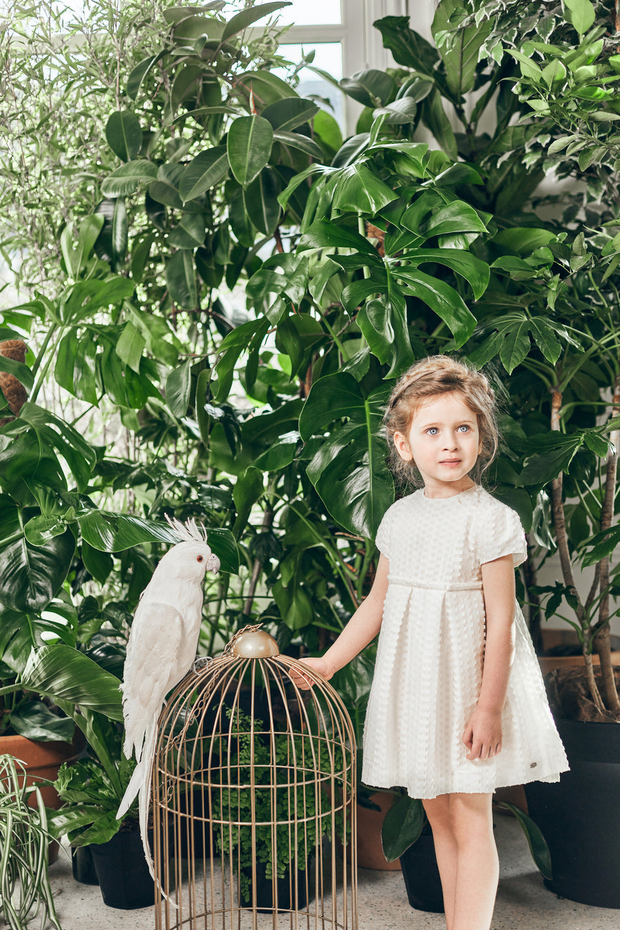 Robe Tartine et Chocolat blanche craie 18 mois