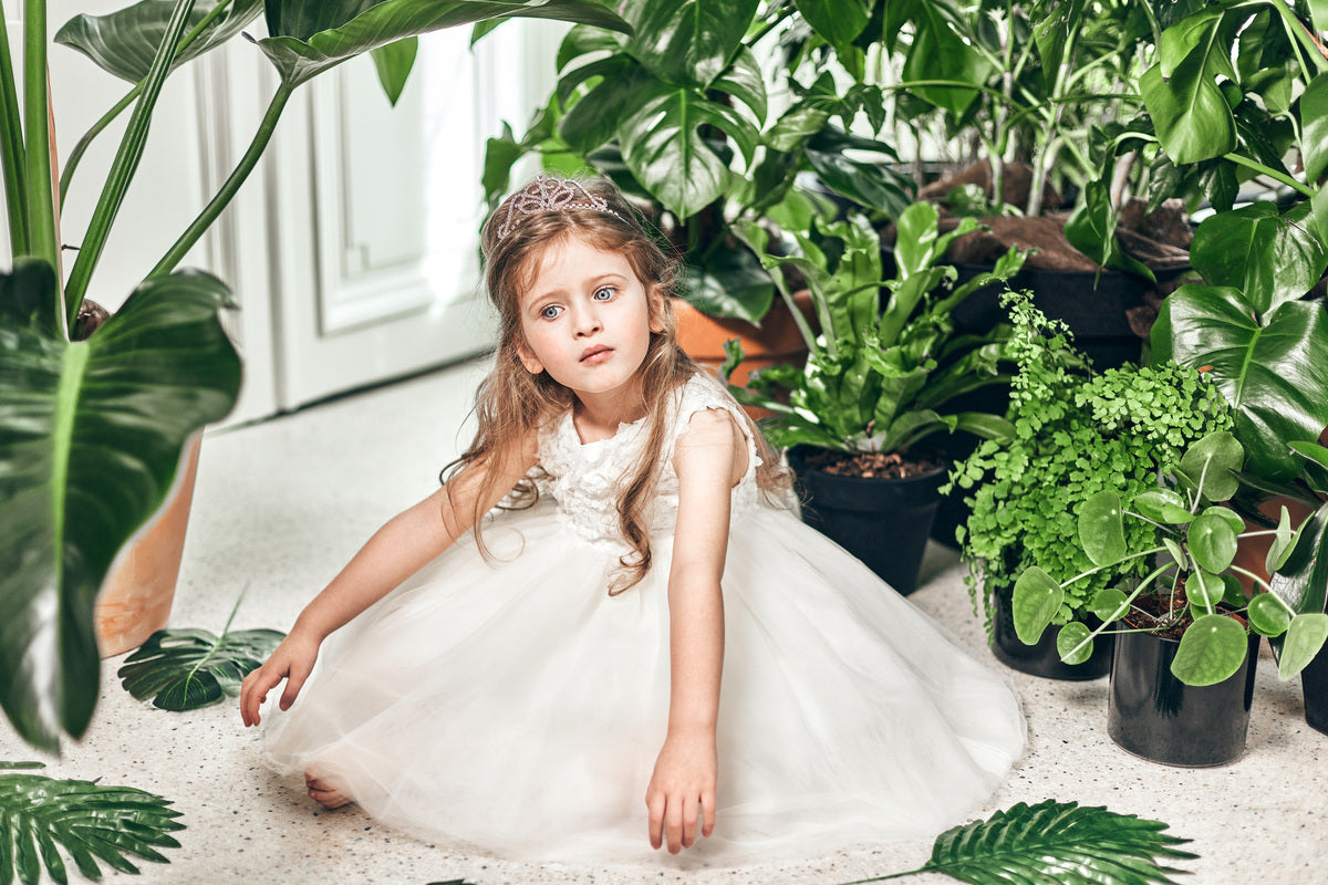 Robe Tartine et Chocolat blanche à pétales 14 ans