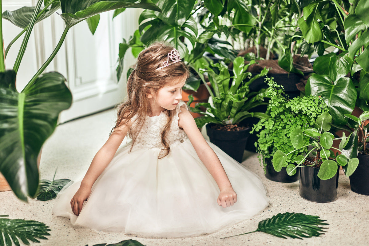 Robe Tartine et Chocolat blanche à pétales 12 ans