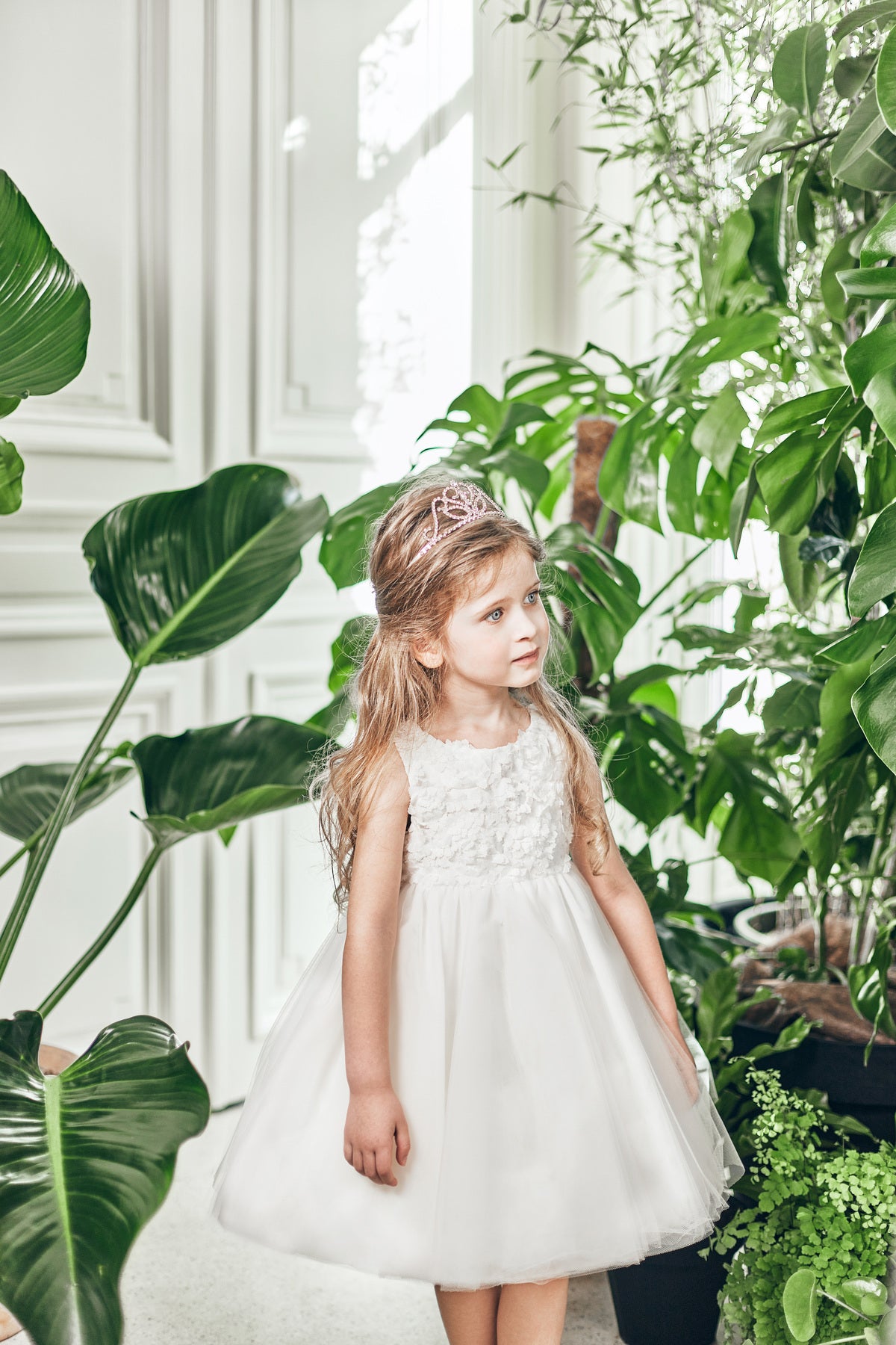 Robe Tartine et Chocolat blanche à pétales 14 ans Little