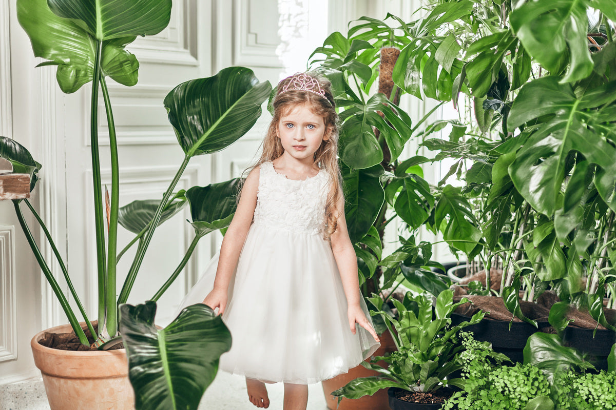 Robe Tartine et Chocolat blanche à pétales 14 ans