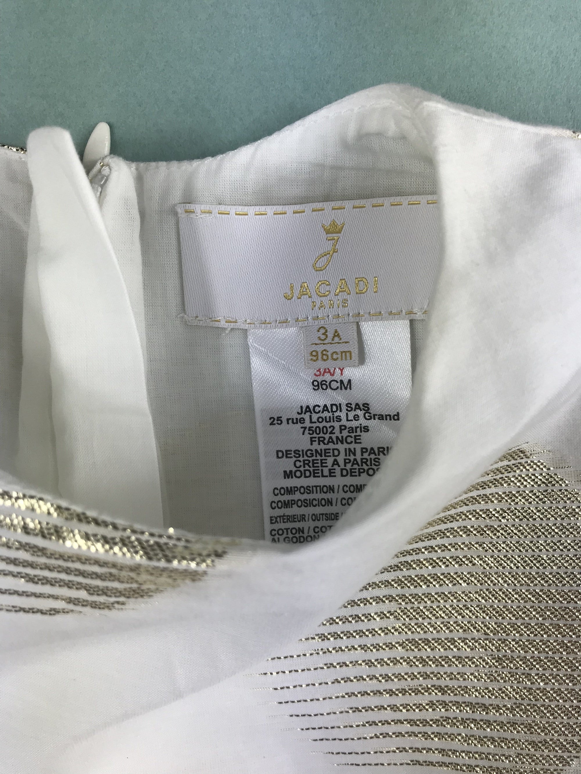 Robe Jacadi Cérémonie 3 ans