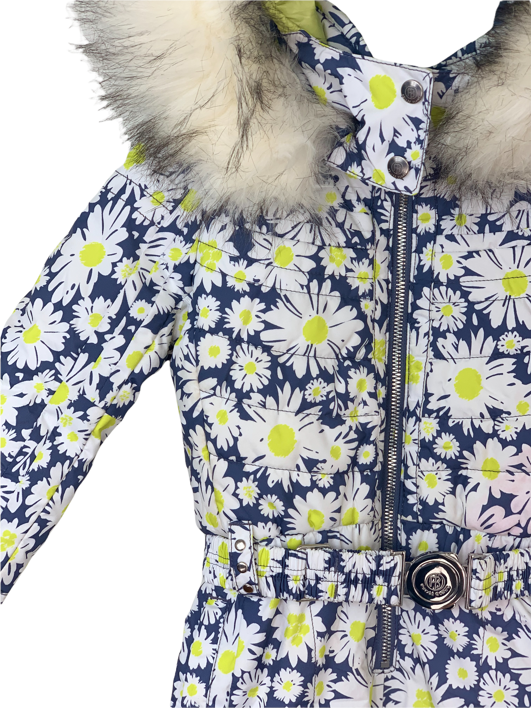 Combinaison marguerites ski Poivre Blanc 2 ans