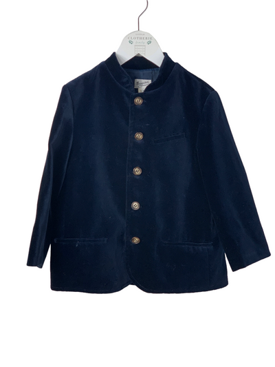 Veste velours bleu nuit Bonpoint 8 ans