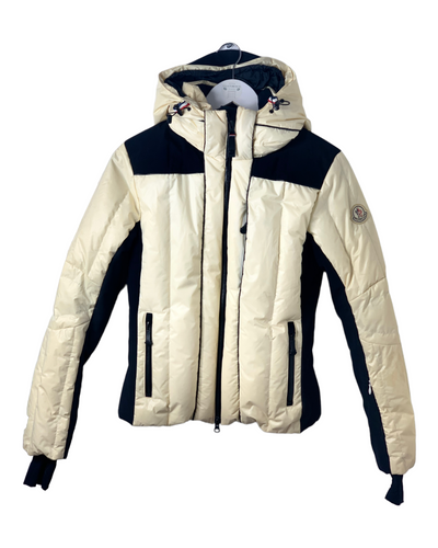 Veste de ski Moncler Crème et noire Taille S