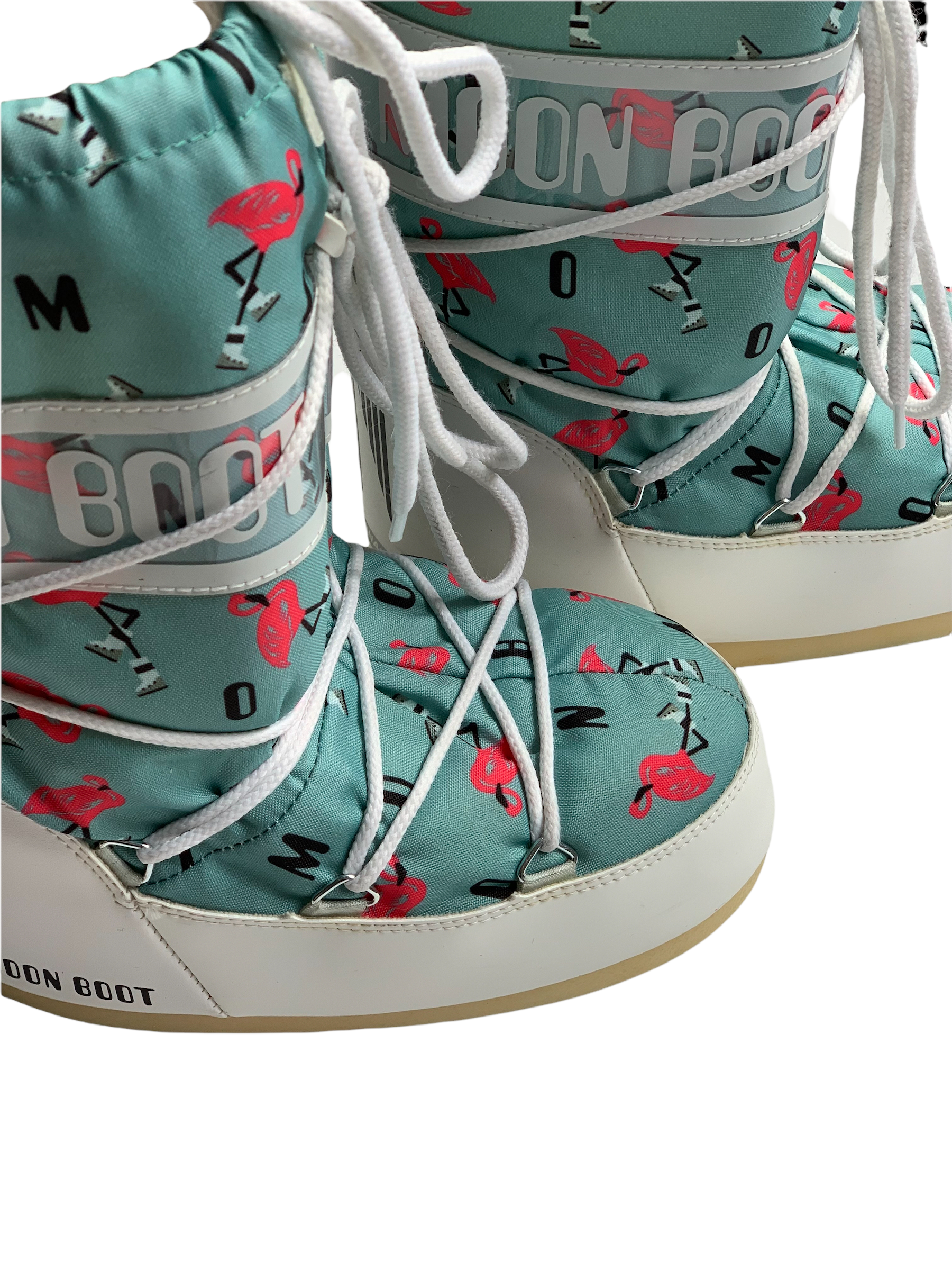 Moonboots Turquoise et blanche  31-34