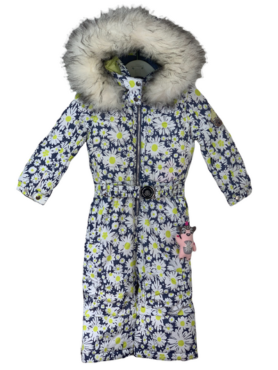 Combinaison marguerites ski Poivre Blanc 2 ans