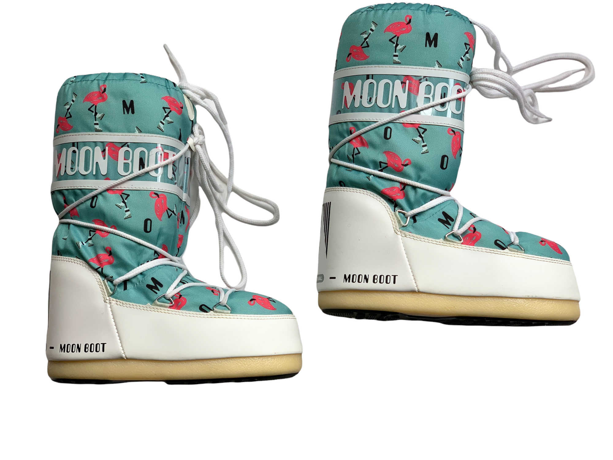 Moonboots Turquoise et blanche  31-34