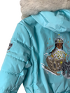 Combinaison turquoise clair ski Poivre Blanc 7 ans