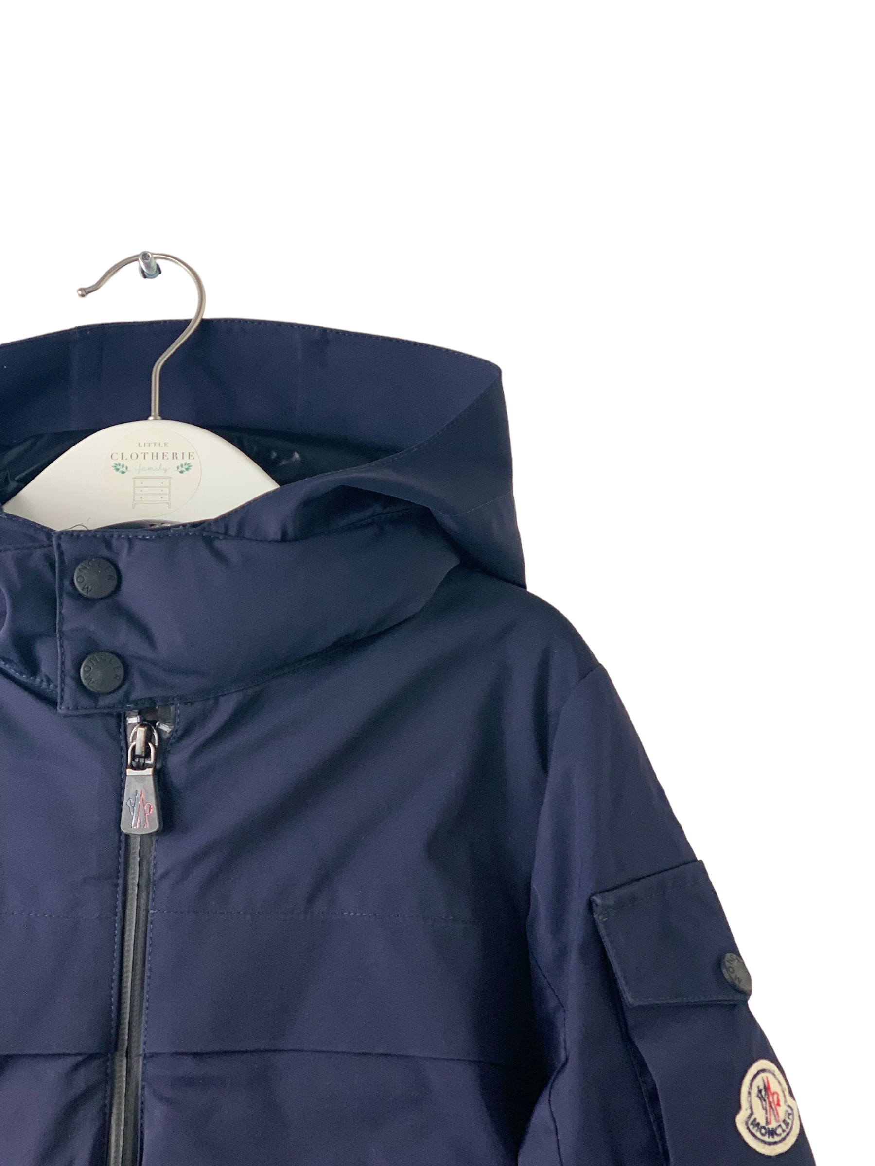 Veste ski Moncler bleu marine 8 ans