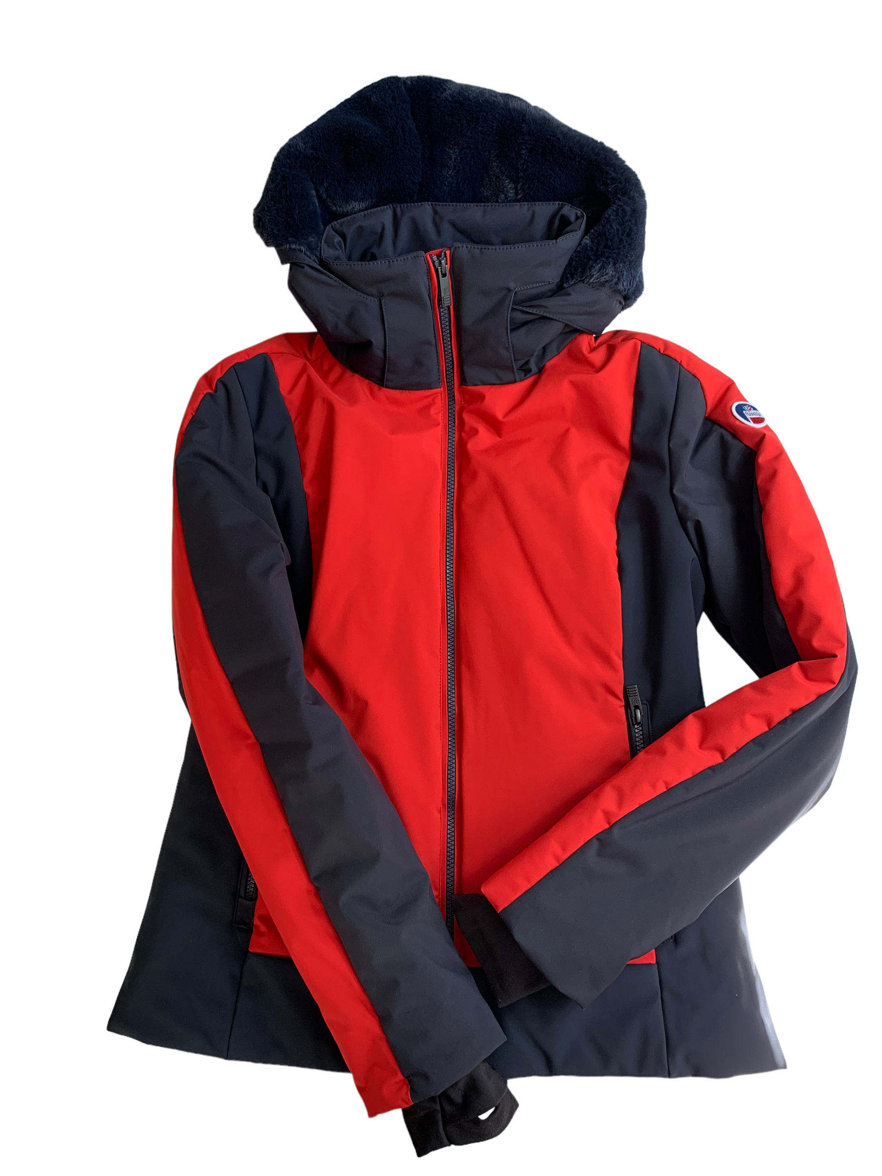 Veste de sales ski femme rouge