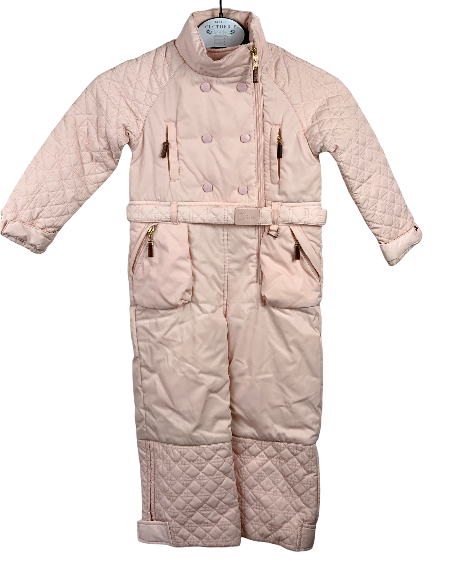 Combinaison ski Dior avec moufles 4 ans