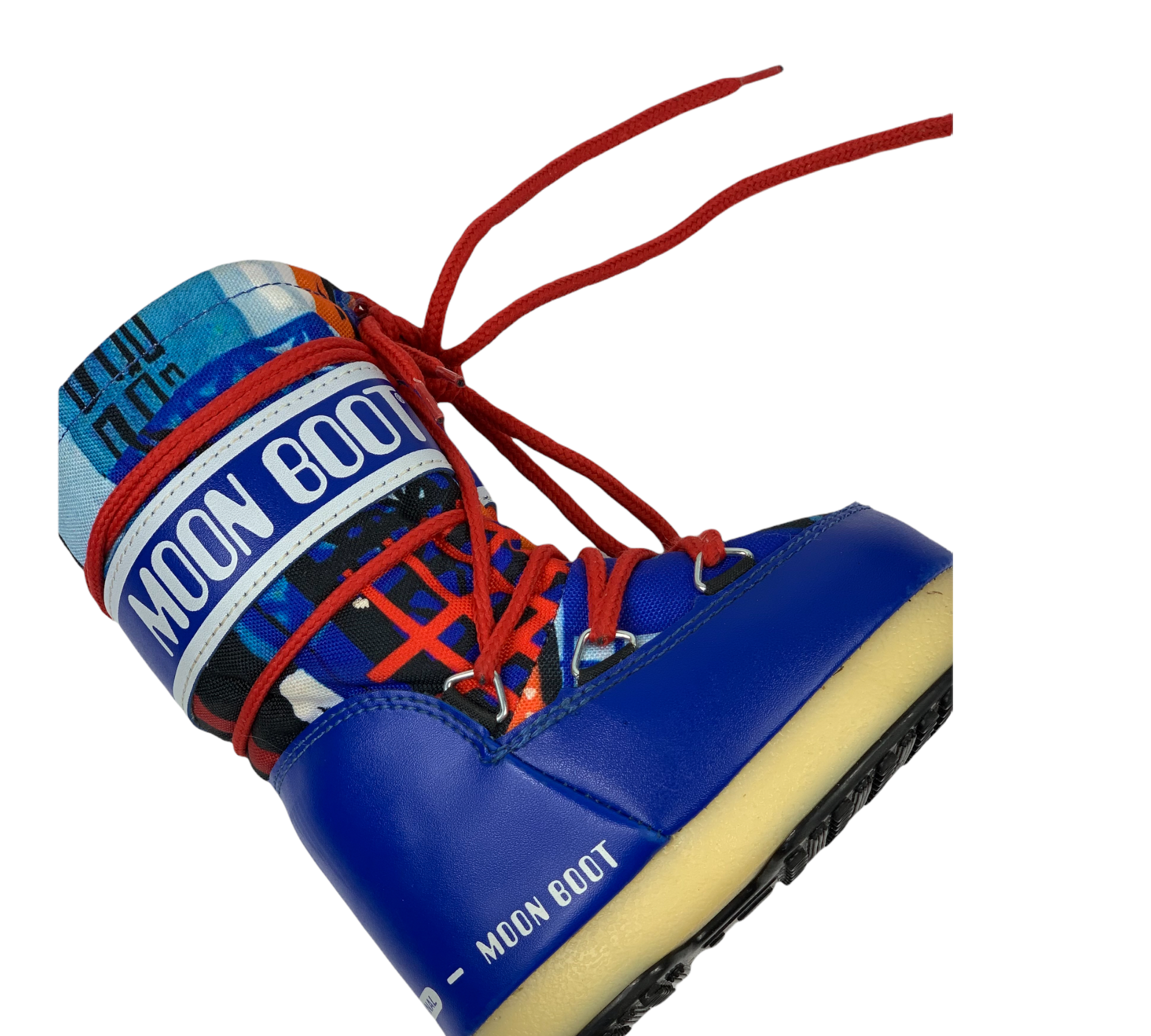 Moonboots bleu roi et rouge  23-26