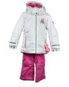 Ensemble ski blanc/rose Poivre Blanc 6 ans