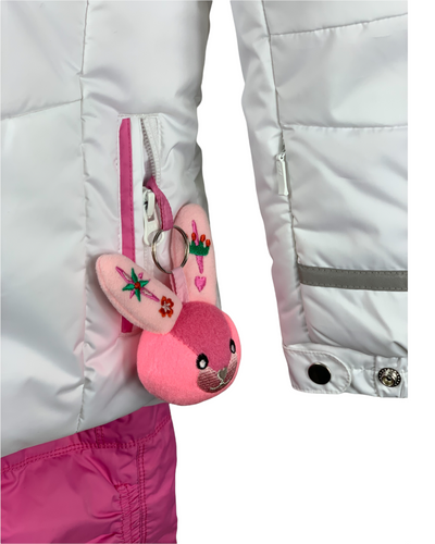 Ensemble ski blanc/rose Poivre Blanc 6 ans