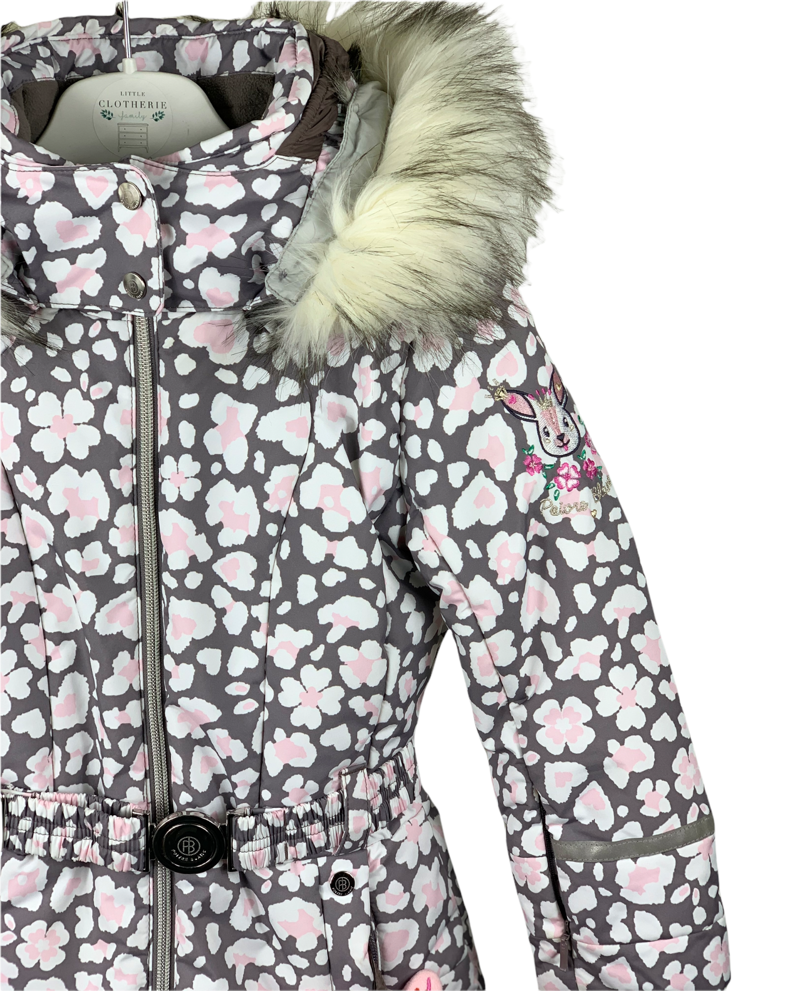 Ensemble ski Poivre Blanc gris/rose 6 ans