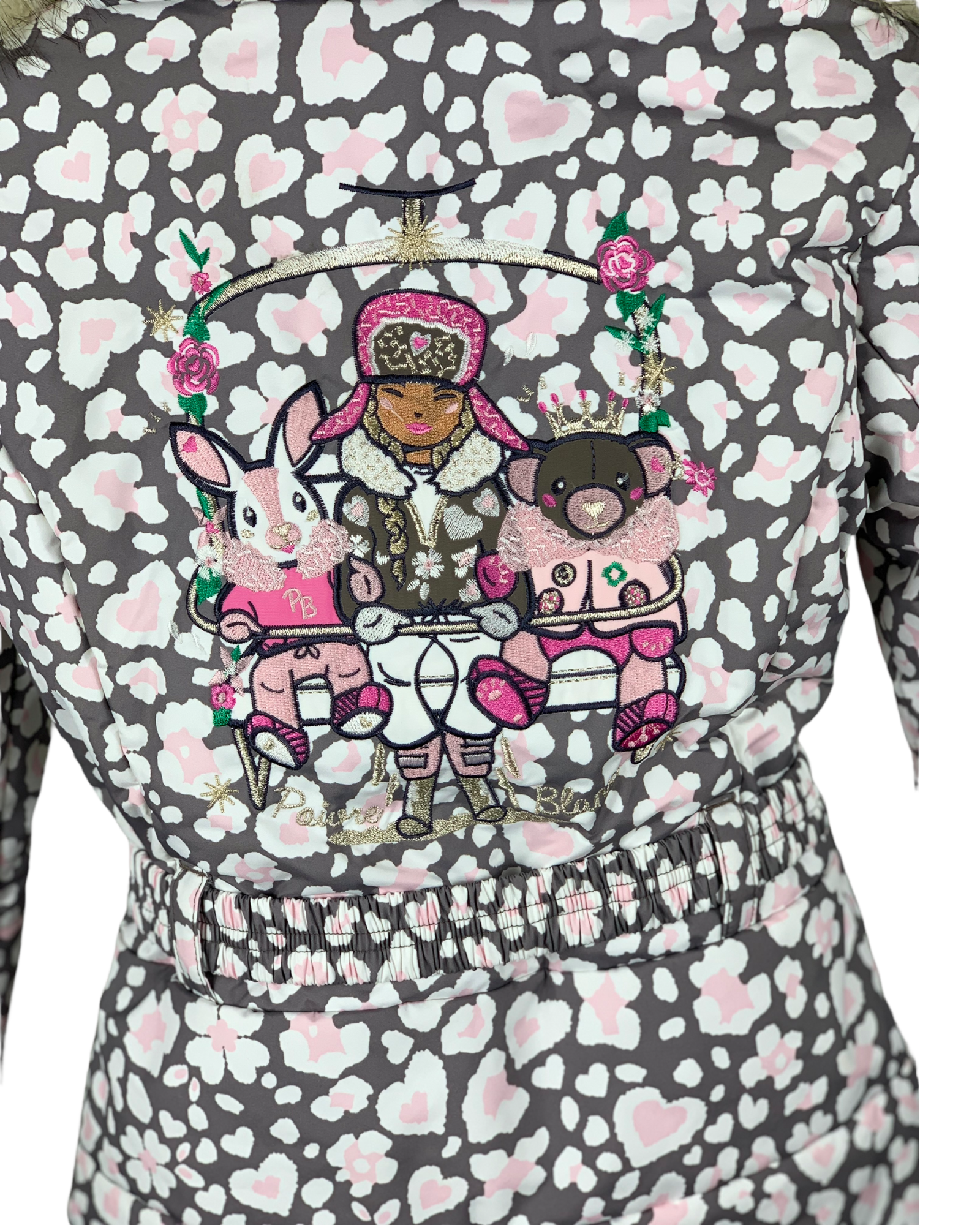 Ensemble ski Poivre Blanc gris/rose 6 ans