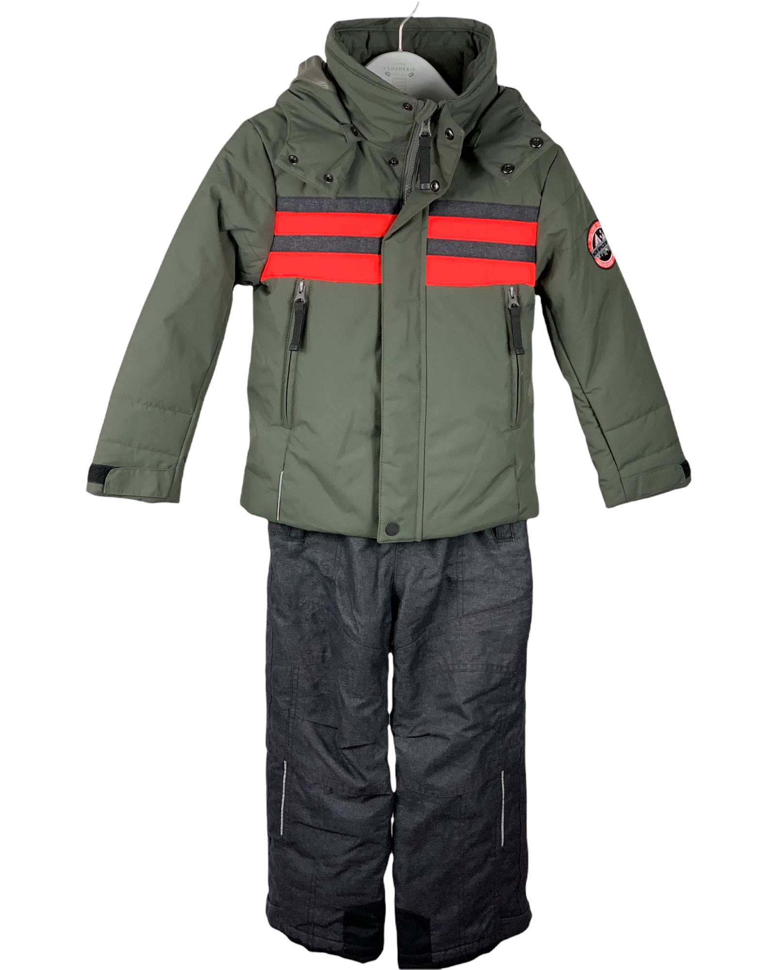 Ensemble ski Poivre Blanc kaki 6 ans