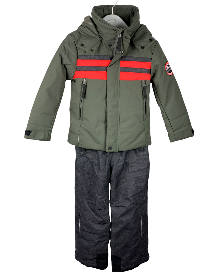 Ensemble ski Poivre Blanc kaki 6 ans